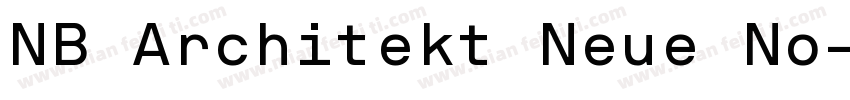 NB Architekt Neue No字体转换